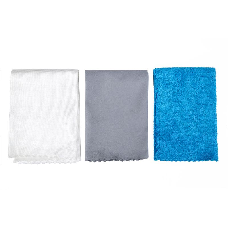 3PC MICROFIBER CLEANING CLOTH SET